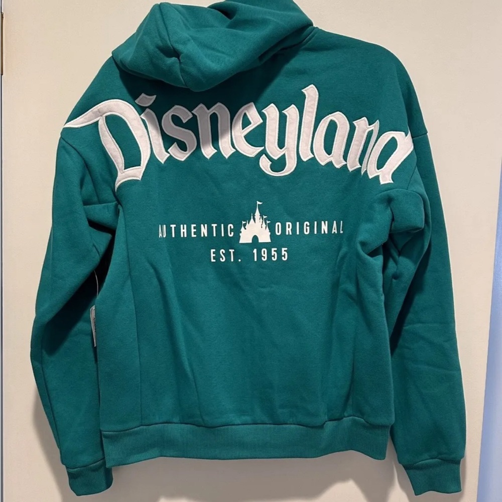 DISNEYLAND AUTHENTIC ZIPUP HOODIE TEAL  - 2023 - NEW WITH TAG